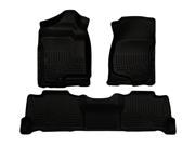 Husky Liners Front 2nd Seat Floor Liners Footwell Coverage Black Tahoe 07 07