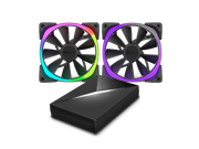NZXT RF AR120 C1 120mm RGB LED Aer RGB120 HUE 2 x Advanced RGB LED PWM Fan with HUE Controller