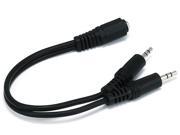 6inch 3.5mm Stereo Jack Two 3.5mm Stereo Plug Cable [Electronics]