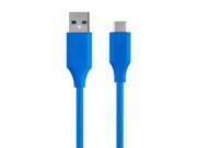 Monoprice Palette Series 3.0 USB C to USB A 3ft Blue