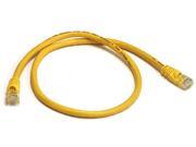 Cat6 24AWG UTP Ethernet Network Patch Cable 2ft Yellow