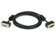 6ft Ultra Slim SVGA Super VGA 30 32AWG M F Monitor Cable w ferrites Gold Plated Connector