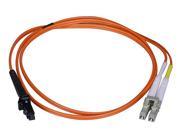 Fiber Optic Cable MTRJ Female LC OM1 Multi Mode Duplex 1 meter 62.5 125 Type Orange