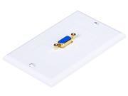VGA Wall Plate 1 Port Gold Plated