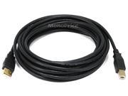 Monoprice 15ft USB 2.0 A Male to B Male 28 24AWG Cable Gold Plated