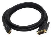 Monoprice 6ft 24AWG CL2 High Speed HDMI to DVI Adapter Cable w Net Jacket Black