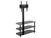 Monoprice High Quality TV Stand with mount for Flat Panel TVs Up to 47 Inches
