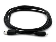 Monoprice IEEE 1394 FireWire i.LINK DV Cable 6P 4P M M 6ft BLACK