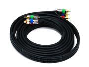10ft 18AWG CL2 Premium 3 RCA Component Video Coaxial Cable RG 6 U Black 6311