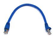 Monoprice Cat6A 26AWG STP Ethernet Network Patch Cable 1ft Blue