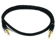 Monoprice 3ft Premier Series 1 4 inch TS Male to Male 16AWG Audio Cable Gold Plated
