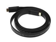 Monoprice Commercial Series Flat High Speed HDMI Cable 6ft Black