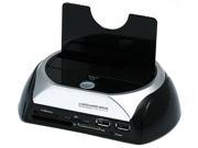 SATA HDD Docking Station w Card Reader 2 Port USB Hub USB E SATA