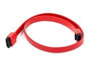 18inch SATA 6Gbps Cable w Locking Latch Red