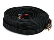 75ft 18AWG CL2 Premium 5 RCA Component Video Audio Coaxial Cable RG 6 U Black