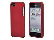 Polycarbonate Soft Touch Case for iPhone 5 5s SE Metallic Red