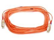 Monoprice Fiber Optic Cable SC SC OM1 Multi Mode Duplex 10 meter 62.5 125 Type Orange