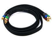 6ft 18AWG CL2 Premium 3 RCA Component Video Coaxial Cable RG 6 U Black
