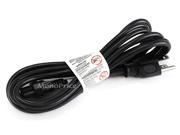 18AWG Grounded AC Power Cord NEMA 5 15P to IEC 60320 C5 10ft Black