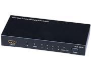 4x1 HDMI Switch with Analog Digital Coaxial and Digital Optical Audio Outputs