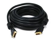 35ft 24AWG CL2 Dual Link DVI D Cable Black