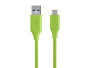 Monoprice Palette Series 3.0 USB C to USB A 3ft Green