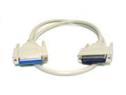 Monoprice 6ft DB25 M F Molded Cable