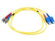 Monoprice Fiber Optic Cable SC ST Single Mode Duplex 1 meter 9 125 Type Yellow