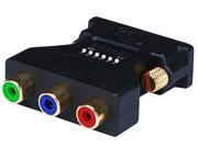 DVI I Male to 3 RCA Component Adapter w DIP Switch for ATI Video Cards Gold Plated