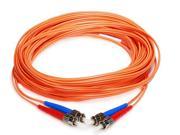 Monoprice Fiber Optic Cable ST ST OM1 Multi Mode Duplex 10 meter 62.5 125 Type Orange