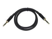 3ft Premier Series 1 4 inch TRS Male to Male 16AWG Cable Gold Plated