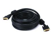 25ft 24AWG CL2 Dual Link DVI D Cable Black
