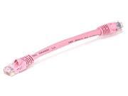 Cat5e 24AWG UTP Ethernet Network Patch Cable 6 inch Pink