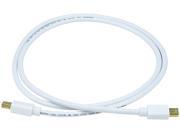 3ft 32AWG Mini DisplayPort Cable White