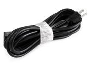 15ft 16AWG Right Angle Power Cord Cable w 3 Conductor PC Power Connector Socket C13 5 15P Black
