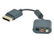 Analog Stereo and S PDIF Toslink Digital Optical Audio Adapter for Xbox 360