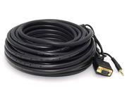 35ft Super VGA HD15 M M CL2 Rated Cable w Stereo Audio and Triple Shielding Gold Plated