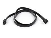 Monoprice 108781 36 Inch SATA 6Gbps Cable with Locking Latch 90 Degree to 180 Degree Black