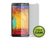 Monoprice Screen Protector 3 Pack w Cleaning Cloth for Samsung Galaxy Note 3 Transparent Finish