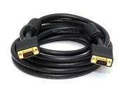 15ft Super VGA M M CL2 Rated For In Wall Installation Cable w Ferrites Gold Plated