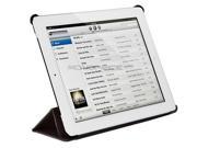 Synthetic Leather Stand Cover with Magnetic Latch for iPad 2 iPad 3 iPad 4 Black