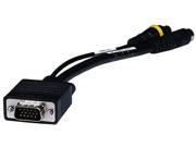 Monoprice VGA to S Video RCA Composite Adapter Cable Black