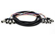 Monoprice 10ft 4 Channel XLR Male to XLR Female Snake Cable