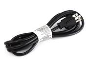 18AWG Grounded AC Power Cord NEMA 5 15P to IEC 60320 C5 6ft Black