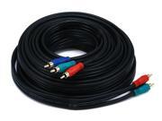 35ft 22AWG 3 RCA Component Video Coaxial Cable RG 59 U Black