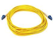 Fiber Optic Cable LC LC Single Mode Duplex 10 meter 9 125 Type Yellow