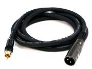 Monoprice 6ft Premier Series XLR Male to RCA Male 16AWG Cable Gold Plated