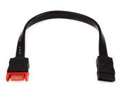 Monoprice 6 Inch SATA Serial ATA Extension Cable Black 107634