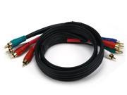 3ft 22AWG 5 RCA Component Video Audio Coaxial Cable RG 59 U Black 2182
