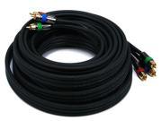 25ft 18AWG CL2 Premium 3 RCA Component Video Coaxial Cable RG 6 U Black 2771